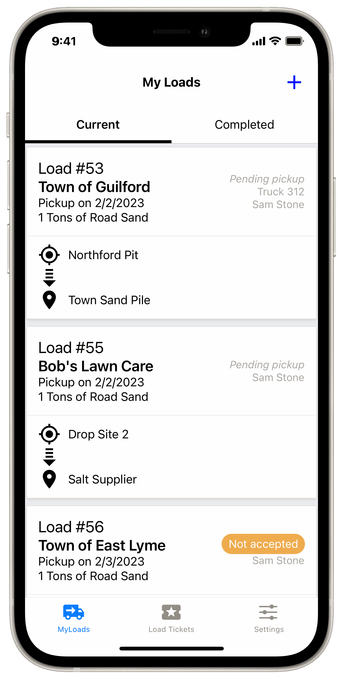 View Deliveries Assigned to Driver